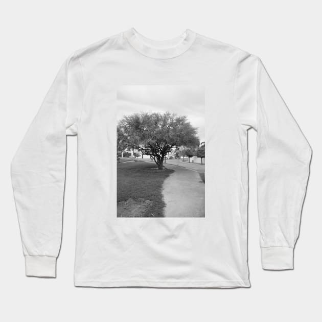 Landscape and tree Long Sleeve T-Shirt by ScrambledPsychology